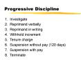 Progressive Discipline PowerPoint PPT Presentation