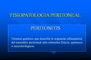 FISIOPATOLOGIA PERITONEAL
