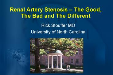 Renal Artery Stenosis 