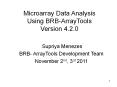 Microarray Data Analysis Using BRB-ArrayTools Version 4.2.0 PowerPoint PPT Presentation
