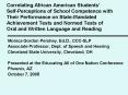 Correlating African American Students PowerPoint PPT Presentation