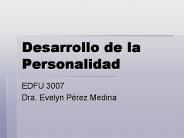 Desarrollo de la Personalidad