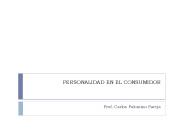PERSONALIDAD EN EL CONSUMIDOR