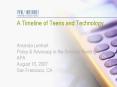 A Timeline of Teens and Technology  Amanda Lenhart Policy PowerPoint PPT Presentation