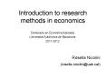 Introduction to research methods in economics PowerPoint PPT Presentation