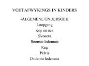 VOETAFWYKINGS IN KINDERS
