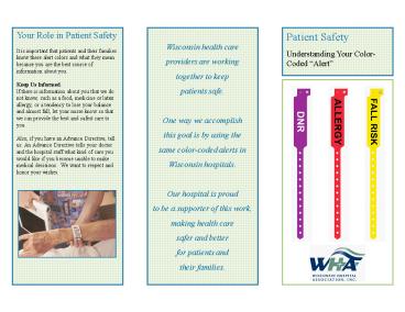 Your Role in Patient Safety
