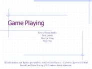 Game Playing