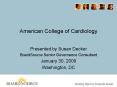 American College of Cardiology PowerPoint PPT Presentation
