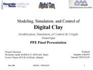 Modeling, Simulation, and Control of Digital Clay Mod