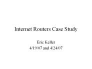 Internet Routers Case Study