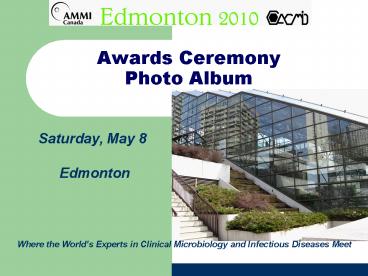 Awards Ceremony Photo Album