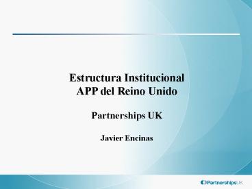 Estructura Institucional