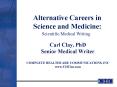 Alternative Careers in Science and Medicine: PowerPoint PPT Presentation