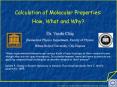 Calculation of Molecular Properties: PowerPoint PPT Presentation