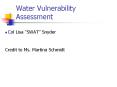 Water Vulnerability Assessment PowerPoint PPT Presentation