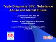 Triple Diagnosis: HIV, Substance Abuse and Mental Illness PowerPoint PPT Presentation