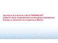 Questions and answers about PARAMOUNT: phase III study of pemetrexed continuation maintenance therapy in advanced non-squamous NSCLC. PowerPoint PPT Presentation