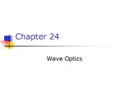 Wave Optics