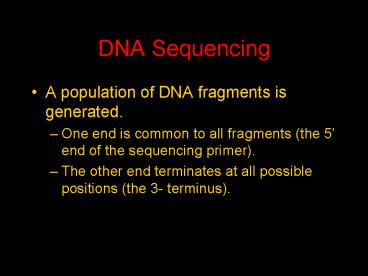 PPT – DNA Sequencing PowerPoint presentation | free to download - id ...