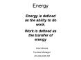 Energy PowerPoint PPT Presentation