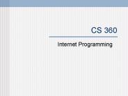 CS 360