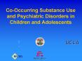 Co-Occurring Substance Use and Psychiatric Disorders in Children and Adolescents PowerPoint PPT Presentation