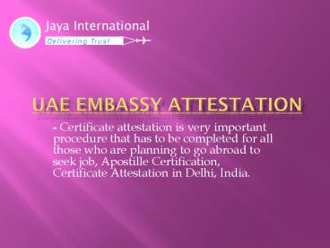uae embassy certification