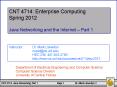 CNT 4714: Enterprise Computing PowerPoint PPT Presentation