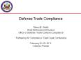 Defense Trade Compliance PowerPoint PPT Presentation