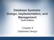 Database Systems: Design, Implementation, and Management Tenth Edition