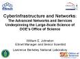 Cyberinfrastructure and Networks: The Advanced Networks and Services Underpinning the Large-Scale Science of DOE PowerPoint PPT Presentation