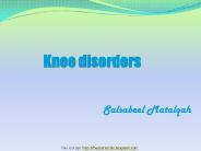 Knee disorders