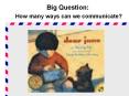 Big Question:  How many ways can we communicate? PowerPoint PPT Presentation