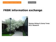 FRBR information exchange