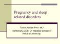 Pregnancy and sleep related disorders PowerPoint PPT Presentation