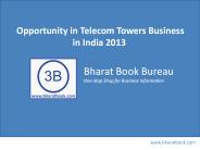 Opportunity in Telecom Towers Business in India 2013