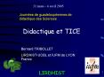 Didactique et TICE PowerPoint PPT Presentation
