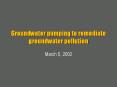 Groundwater%20pumping%20to%20remediate%20groundwater%20pollution PowerPoint PPT Presentation