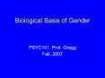 Biological Basis of Gender PowerPoint PPT Presentation