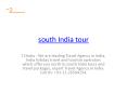 south india tour PowerPoint PPT Presentation