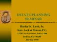 ESTATE PLANNING SEMINAR PowerPoint PPT Presentation