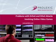 DrDoS and DDoS Attacks Involving Online Multi-player Video