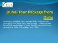 dubai tour packages from delhi