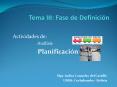 Tema III: Fase de Definici PowerPoint PPT Presentation