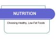 NUTRITION PowerPoint PPT Presentation