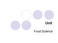 Food Science PowerPoint PPT Presentation