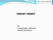 CENVAT CREDIT