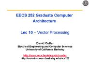 EECS 252 Graduate Computer Architecture  Lec 10 