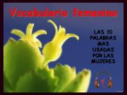 Vocabulario femenino